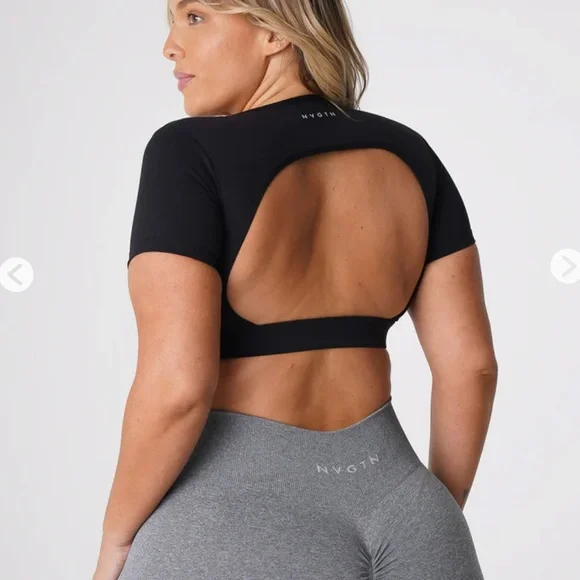 NVGTN open back tee crop top (sold out on site) - Picture 2 of 3